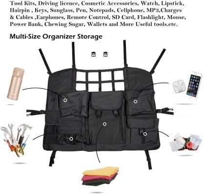 Off4rd: Jeep Wrangler trunk organizer for bench seat
