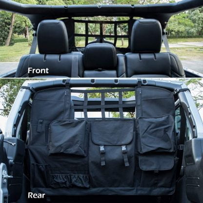 Off4rd: Jeep Wrangler trunk organizer for bench seat