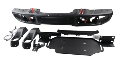 Off4rd: Jeep Wrangler JL front bumper Rubicon with bullbar (aluminum)