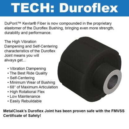 Metalcloak: regulowane wahacze Duroflex tylne górne JL / JK